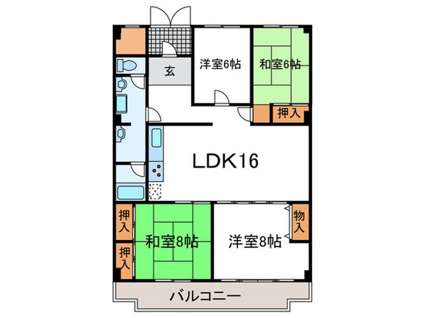 高塚苑の物件間取画像